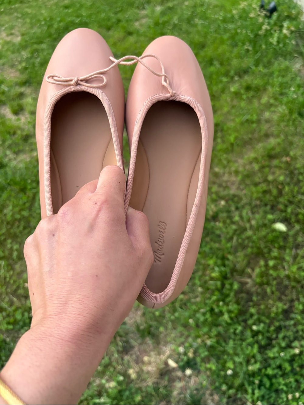 Madewell April Ballet Flats NWOB Warm Sand - Picture 4 of 5